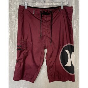 Hurley Men's‎ Red Board Shorts Swim Trunks 30 NWOT